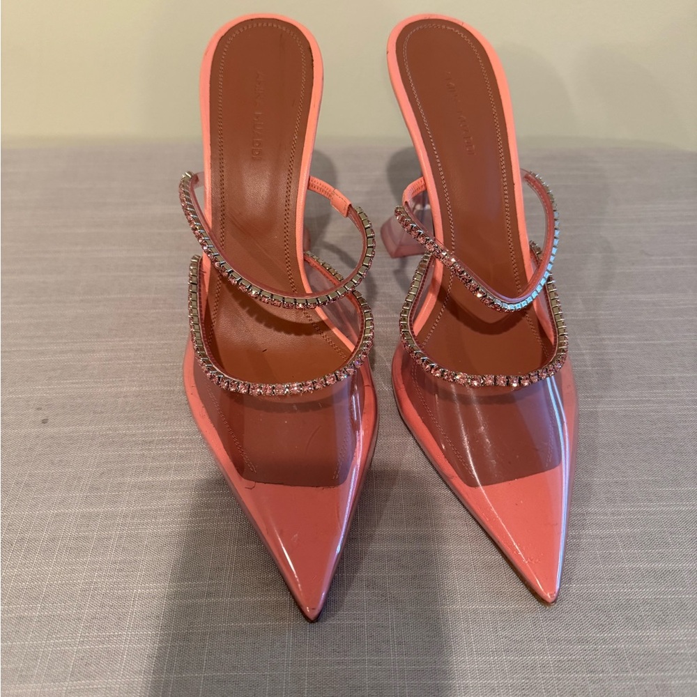 Elegant Pink Strappy Women's Heels
